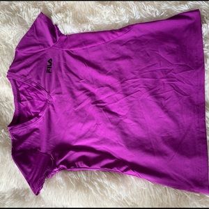 Bright Purple Fila short sleeve tee xs